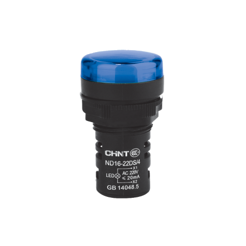 OJO DE BUEY LED AZUL 22MM 24V EMBUTIR          