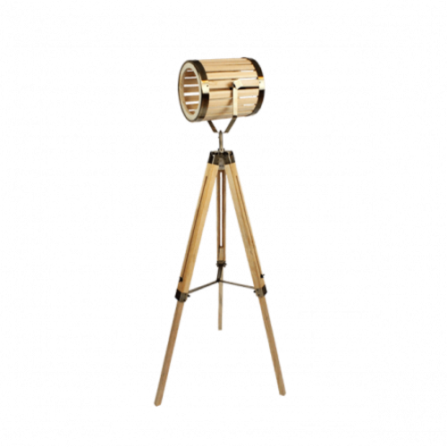 LAMPARA DE PIE DESIGN NATURAL/BRONCE