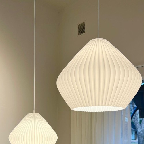 COLGANTE CONO IMPRESION 3D NATURAL