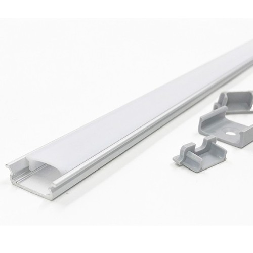 PERFIL DE ALUMINIO CON DIFUSOR PARA LED