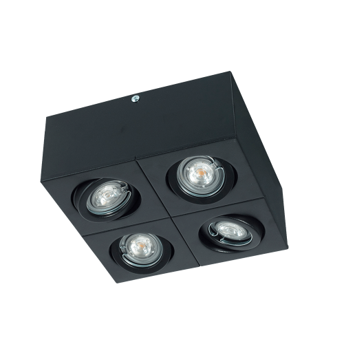 PLAFON CUADRADO GU10 DICRO MOVIL APTO LED 