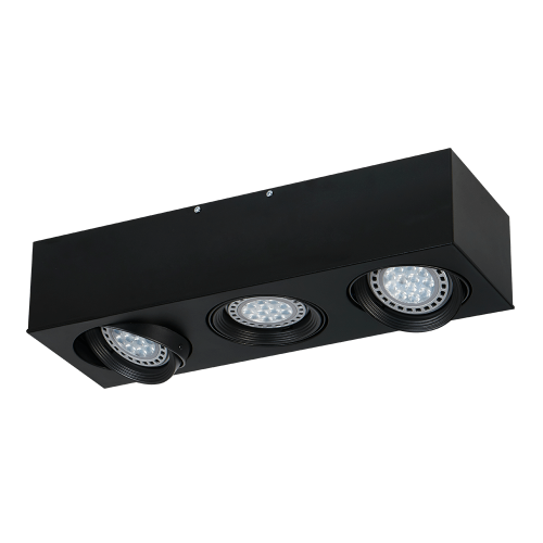 PLAFON AR111 3 LUCES MOVIL APTO LED
