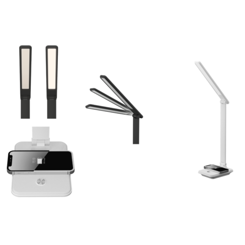 LAMPARA DE MESA  DIMERIZABLE 8W  + CARGA INALAMBRICA 10W