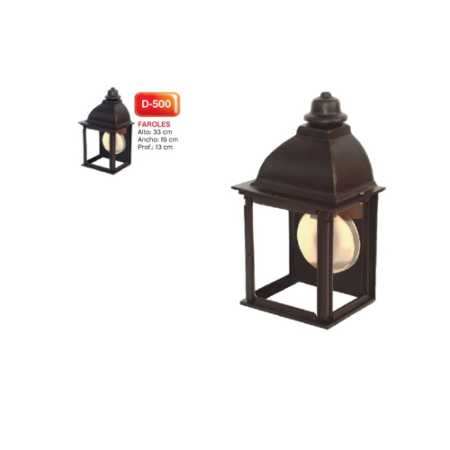APLIQUE FAROL FUNDICION FERROVIARIO  APTO LED