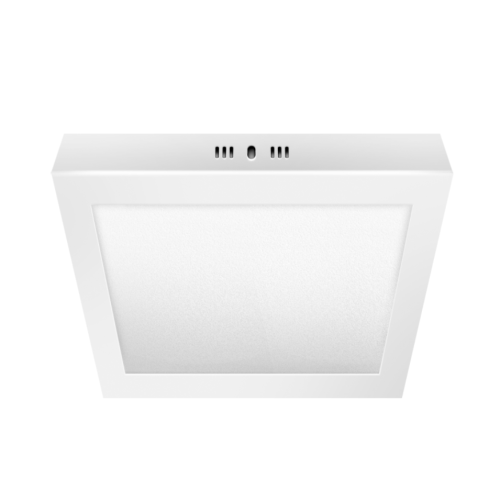 PLAFON DE 12W LED CUADRADO MARCO BLANCO