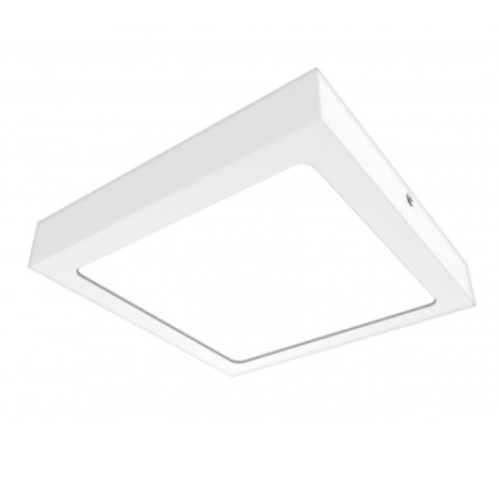 PLAFON DE 18W LED CUADRADO MARCO BLANCO
