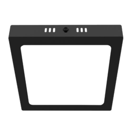 PLAFON DE 18W LED CUADRADO MARCO NEGRO