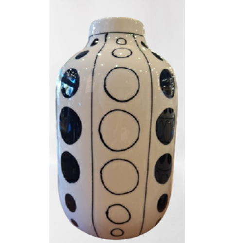 FLORERO CERAMICA ESMALTADA