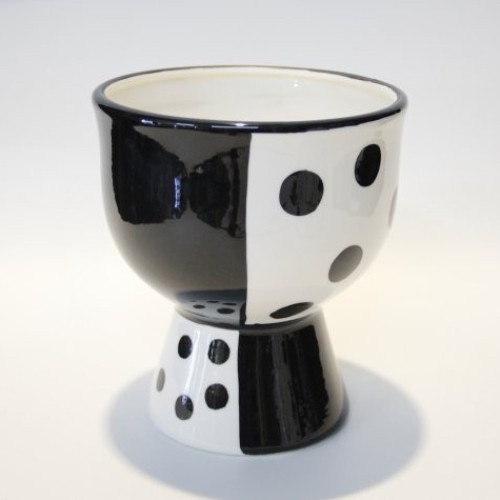 FLORERO CERAMICA ESMALTADA