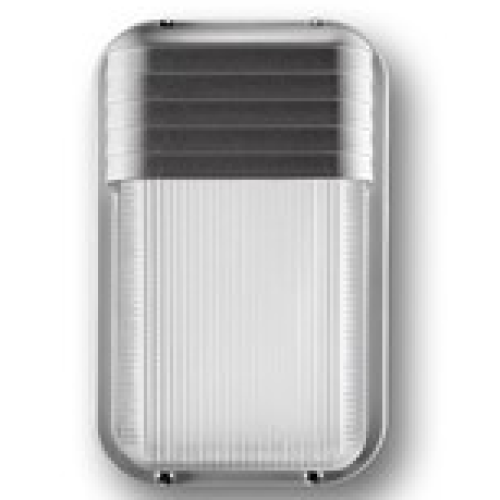 TORTUGA E27 RECTANGULAR VISERA VERTICAL GRIS ALUMINIO