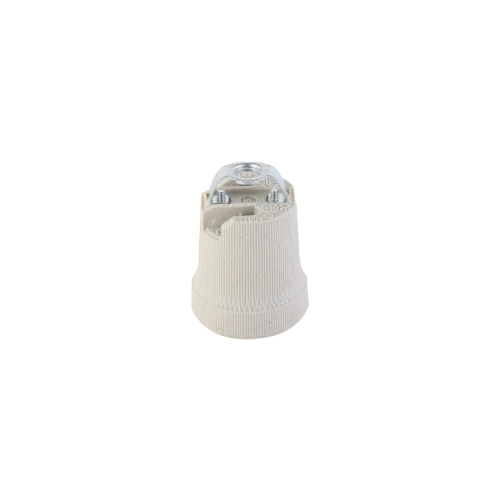 PORTALAMPARAS CERAMICO E27 CON PUENTE